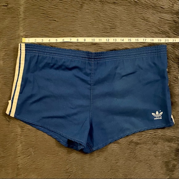 Adidas Vintage Shorts Blue Soccer Running Track 36-38 - Picture 10 of 10